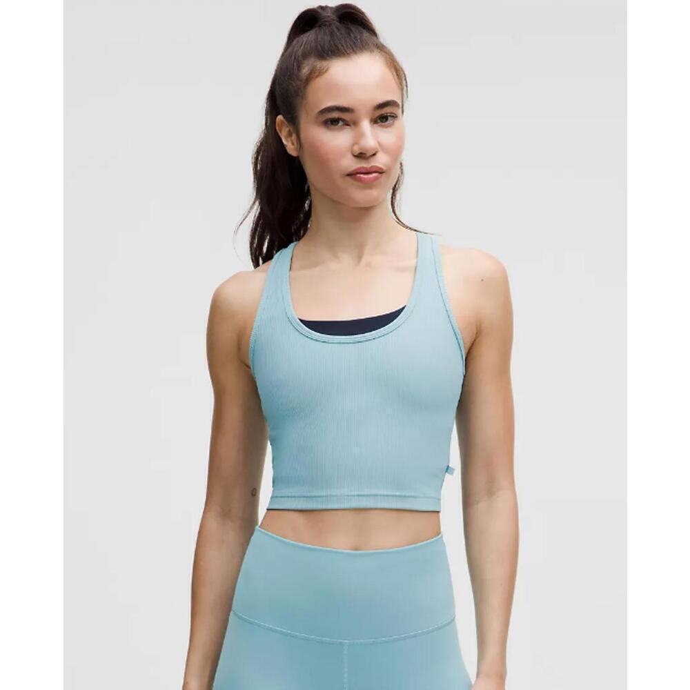 NWT Lululemon Power Pivot Training Tank Top - Washed Blue - Size L